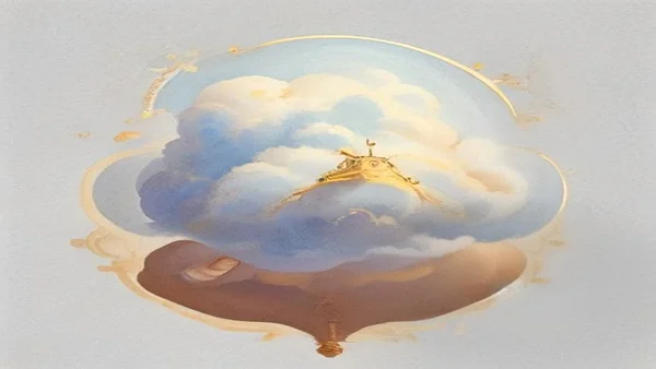 Biểu tượng đám mây iCloud được bao bọc bởi một khối lập phương pha lê phát sáng biểu tượng khiên bảo vệ mật mã học